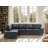 Weldon Mocha Microsuede Sectional-118265177