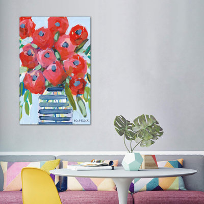 April Showers Give Me Flowers by Kait Roberts - Wrapped Canvas Painting
