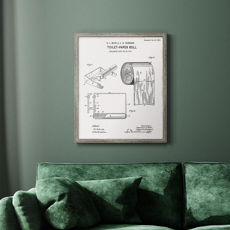 Toile de papier hygiénique de qualité supérieure brevetée I - prête à être accrochée, H 24 po x l 20 po, Argent patiné