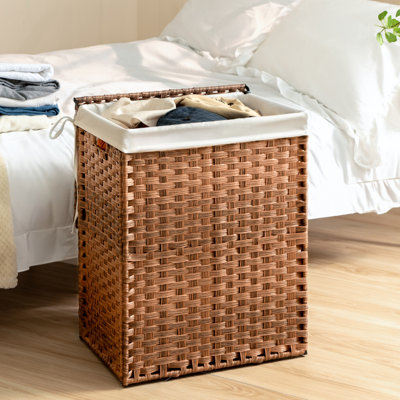Panier à linge avec poignées