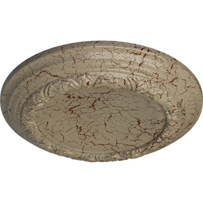 Endurathane Carlsbad Celing Medallion, 12 1/2"OD x 1 1/2"P (Fits Canopies up to 7 7/8"), Hand-Painted Gobi Desert Crackle Finish