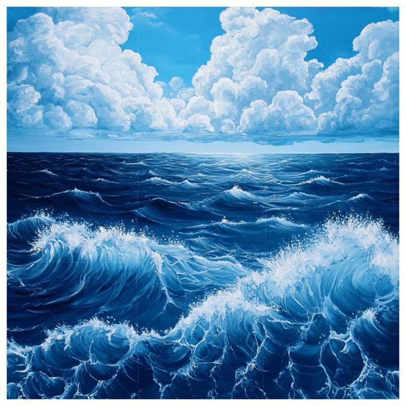Coussin Ocean, 14 X 14 pouces