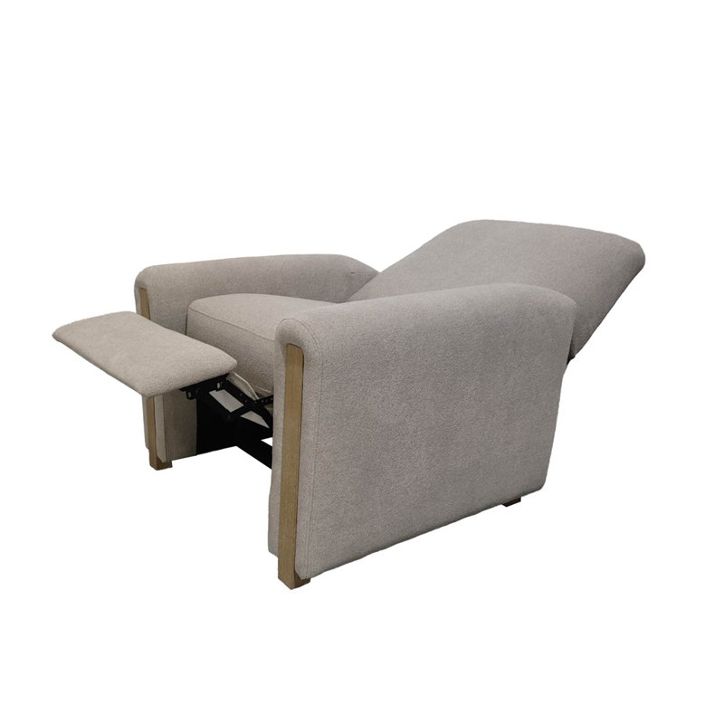 Fauteuil inclinable avec accoudoirs manuel moderne gris l 36,35 po Rillings, Gris moyen