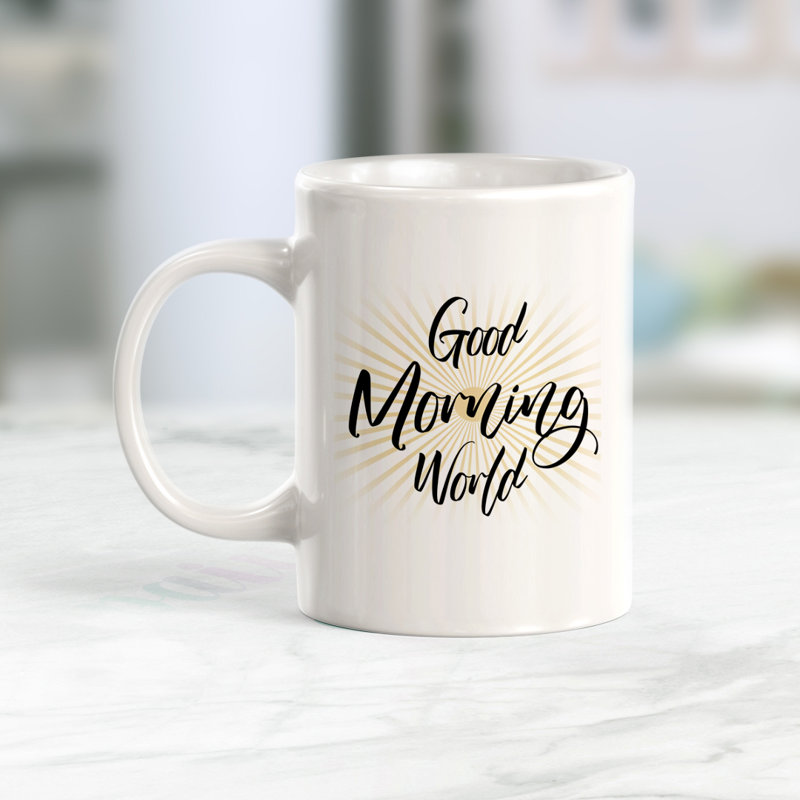 Tasse à café Good Morning World