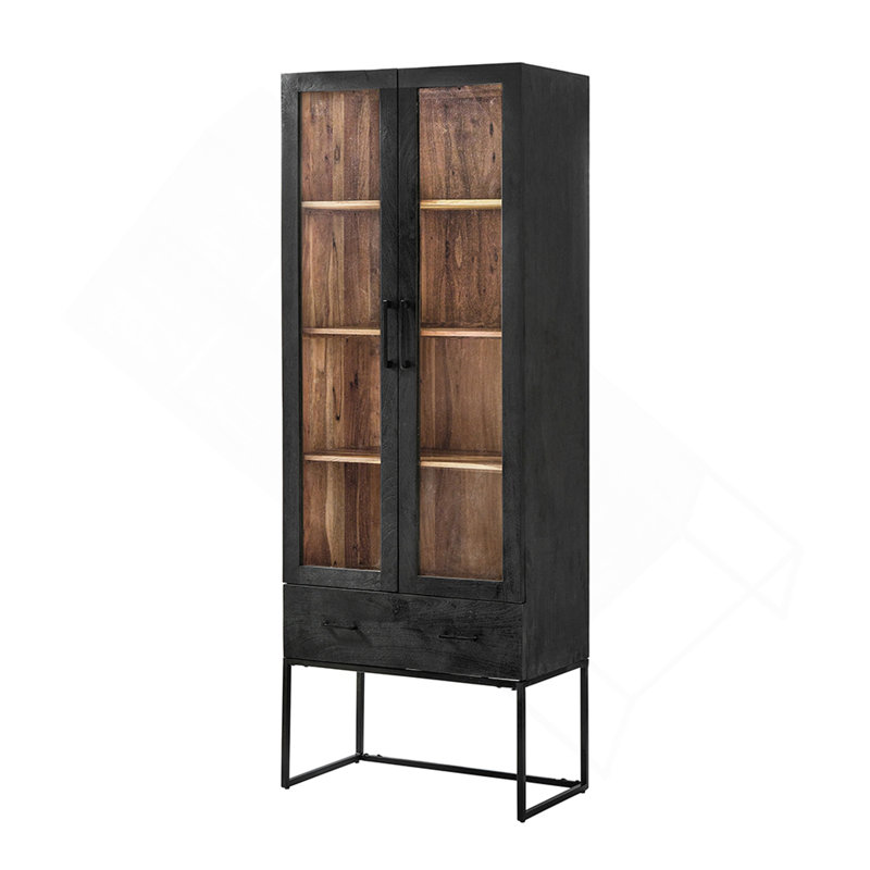 Armoire rectangulaire polyvalente avec plusieurs tablettes pour un rangement efficace