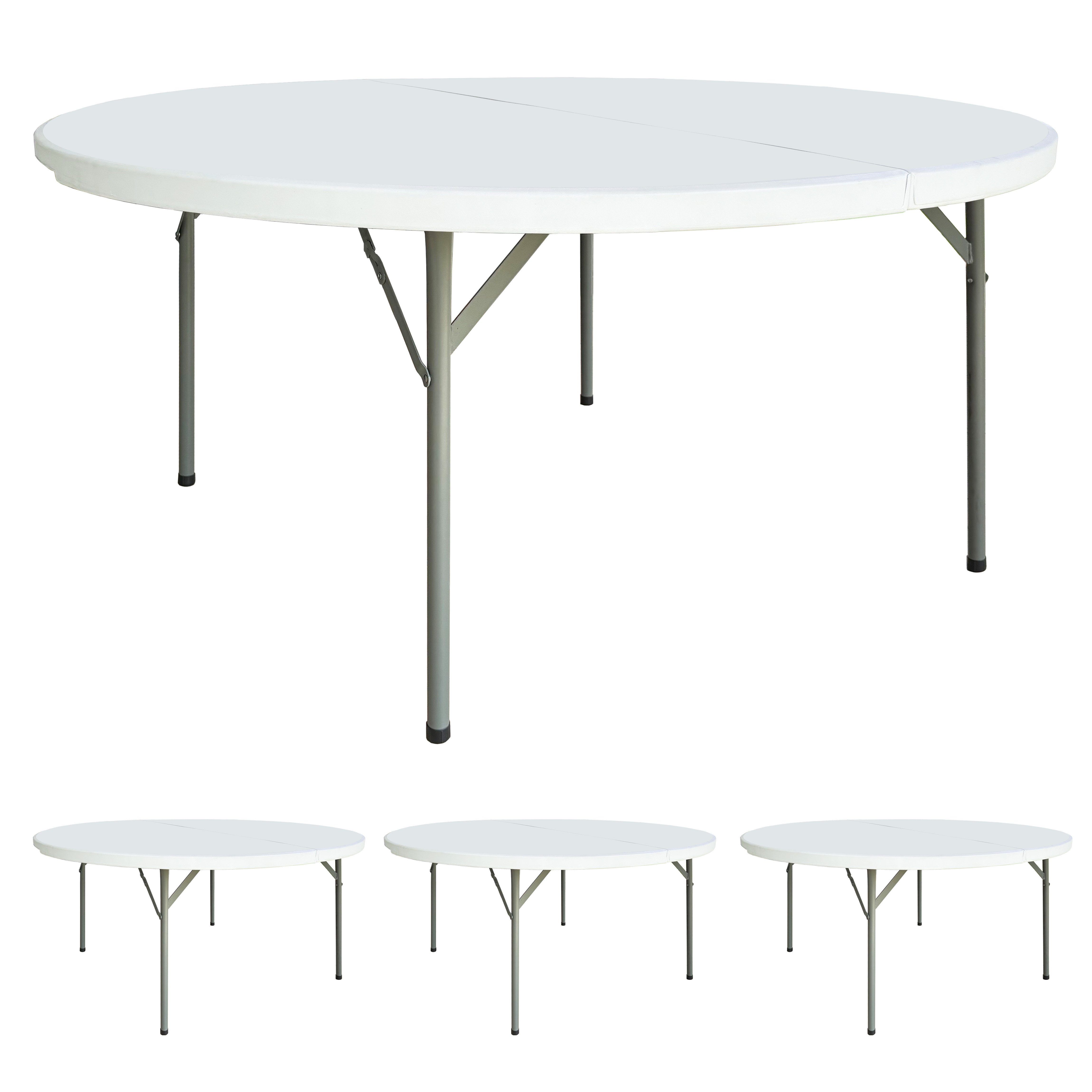 Brosisincorp Outdoor Party Event Stackable Non-Fold Tabletop Hdpe ...