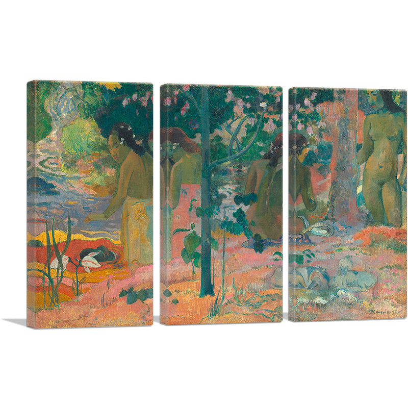 The Bathers 1897 - 3 pièces, H 40 po x l 60 po x 1,5 po