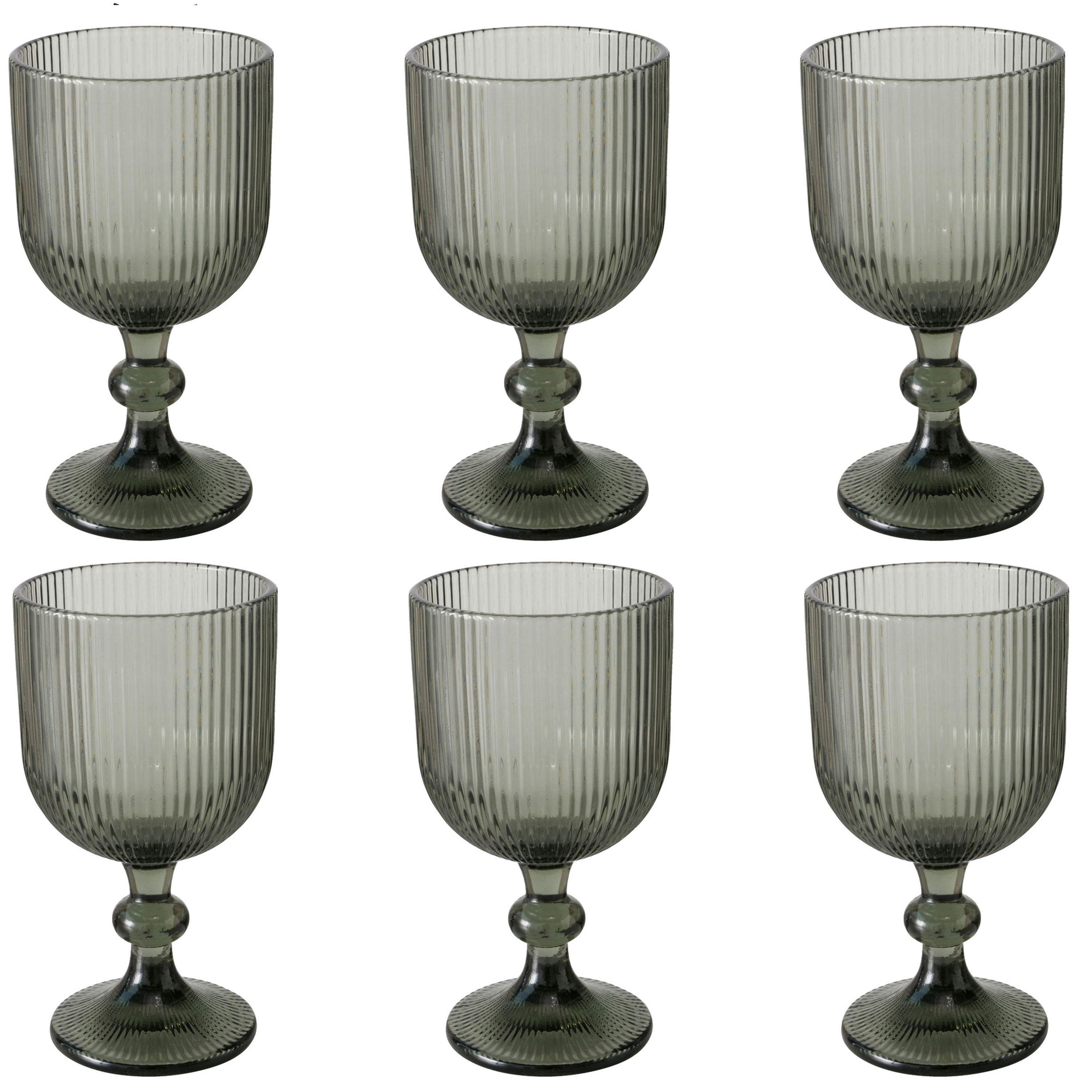 Lorren Home Trends Alkemist 6-Pc. Stemmed Cocktail Goblet Set, Clear