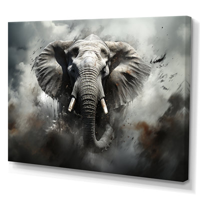 «Elephant Symphony Stampede I» sur toile