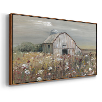 Wildflower Barn- Toile tendue avec châssis tendue, prête à accrocher