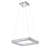 Gansop LED Chrome Square Pendant With Crystal Accents