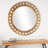 Dominic Solid Wood Circle Wall Mirror