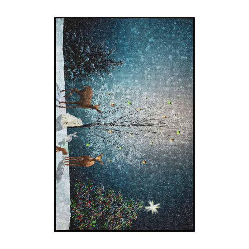 Tapis bleu Christmas, Rectangle 3 pi x 5 pi