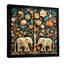 Art indien, éléphants de Jaipur 4 - Art indien, impression d'éléphants-756622978-756622981-801828216