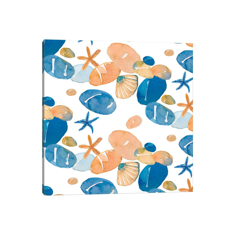 Pebble Beach by Michelle Campbell - Print on Canvas, Wrapped Canvas, 30.48 cm H x 30.48 cm W