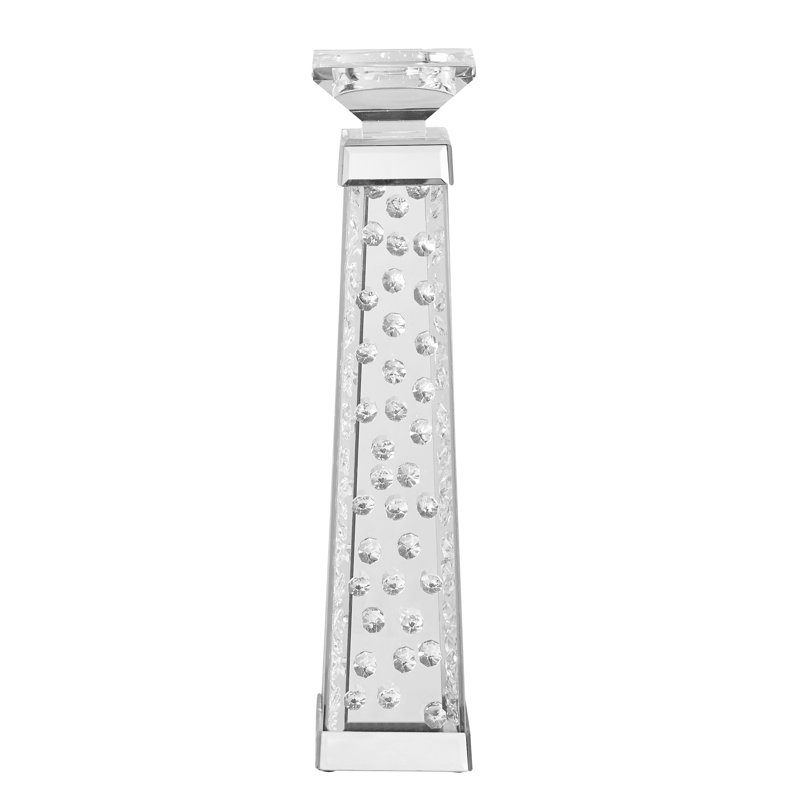 Sparkle Crystal Tabletop Candlestick, 18" H x 4" W x 4" D