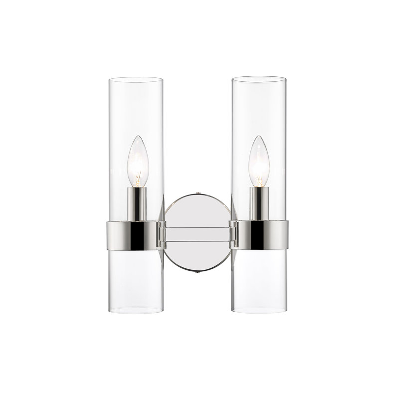 Jaimi-Lee Iron Candle Wall Light, Polished Nickel