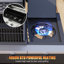Barbecue au propane en acier inoxydable à 4 brûleurs avec brûleur latéral, barbecue extérieur de 82 000 BTU