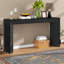 Console avec foyer en placage de bois-910837732