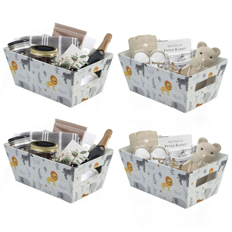 Ensemble de bacs de rangement en tissu