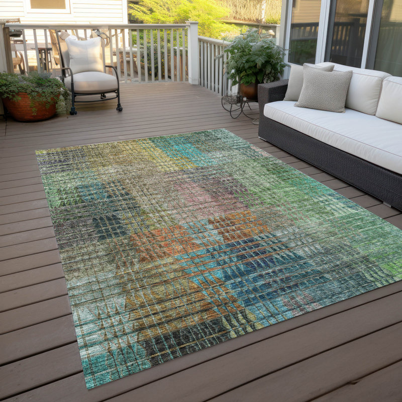Tapis intérieur / extérieur Condol avec envers antidérapant rectangulaire 1 pi 8 po x 2 pi 6 po, Rectangle 9 pi x 12 pi