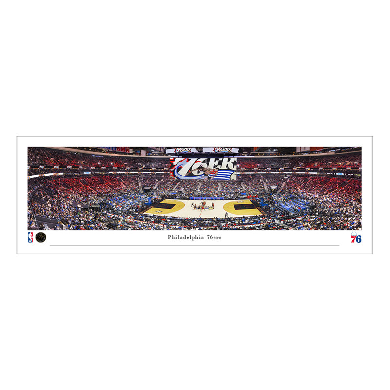 Philadelphia 76ers Look rétro - sans cadre, Unframed Print