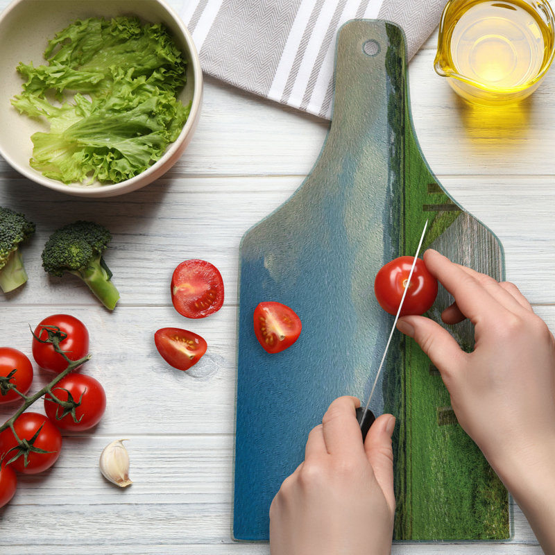Planche à découper en verre trempé Ambesonne