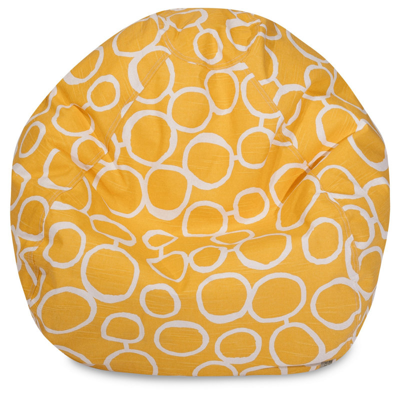 Fauteuil à billes et méridienne standard Logue, Jaune, H 22 po x l 28 po x P 28 po