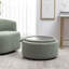 Savinien Upholstered Round Storage Ottoman-163738232