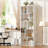 Modern Asymmetric Geometric Bookcase with Staggered Shelving, Horizontal or Vertical Placement-1839349832