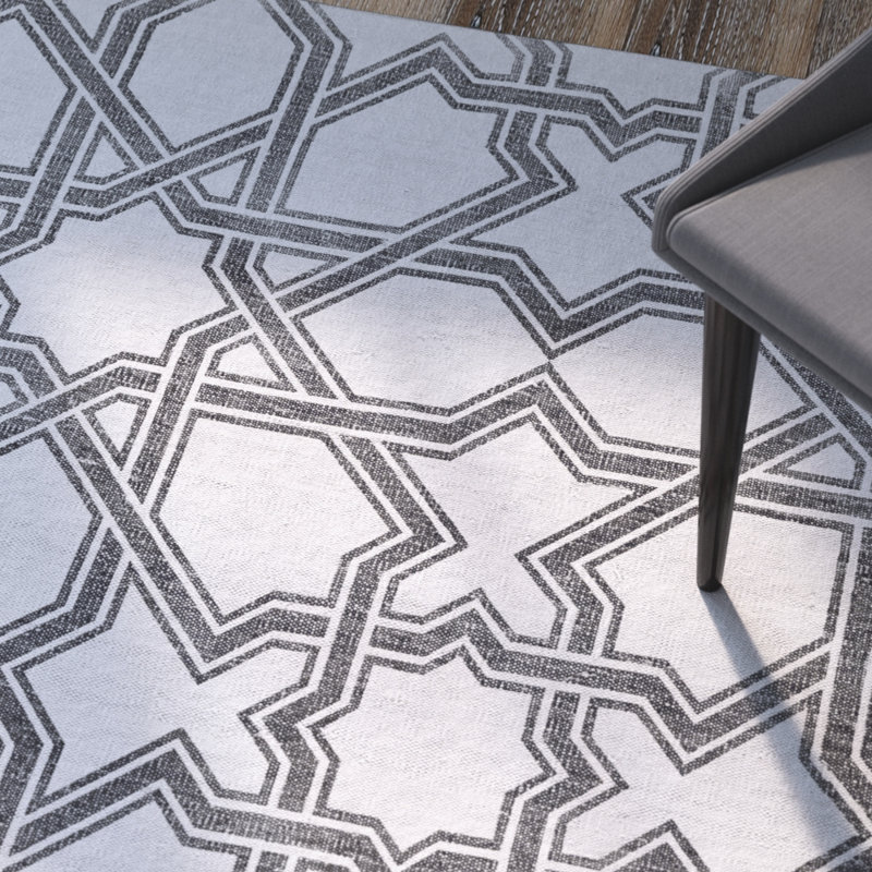 Paolucci Cotton Geometric Indoor Rug, Rectangle 3' x 5'