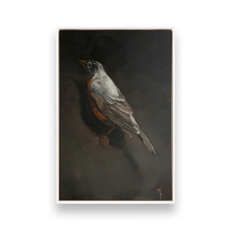 «Birdudes II» par Marian Parsons, reproduction d'art sur toile, H 12 po x l 8 po, White