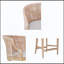 Tabouret de comptoir fabriqué à la main en rotin H 25 po-452779351
