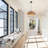 Adelayde 1 - Light Single Dome Kitchen Island Pendant Brown Natural Woven Light Fixture Handmade with Rattan for Bohemian Living Rooms