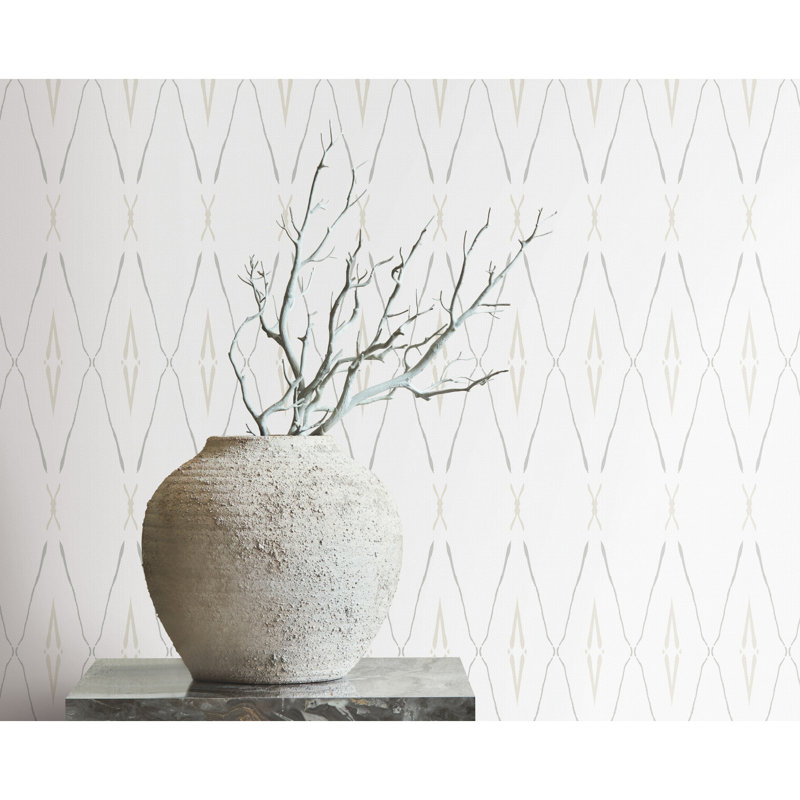 Artifact Silhouettes Geometric Wallpaper Double Roll, Natural