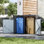 5ft. W x 3 ft.D Garbage Flat Sheds
