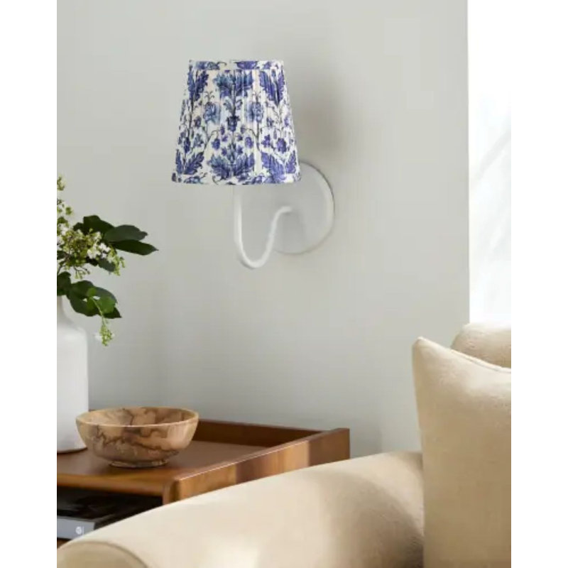 Applique murale Melinda, Bleu, White