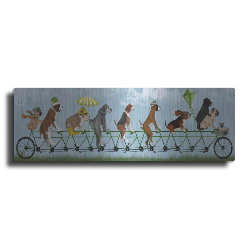 " Mutley Crew On Tandem " by Fab Funky, 12" H x 36" W