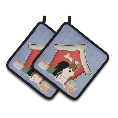 Caroline's Treasures Dog House Polyester Potholder