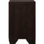 Table de chevet rectangulaire en cuivre foncé 2 pour la chambre à coucher, grand rangement dans les tiroirs et attrait naturel de la table de chevet, mobilier de chambre idéal, structure double