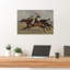 Horse Race Finish Classic Contemporary Horse Wall Art Print 1 Piece Wrapped Canvas Wall Art-1867211040