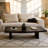 Black Solid wood Rectangle Coffee Table-167897599