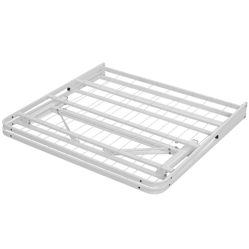 Modway Horizon Stainless Steel Bed Frame, Twin, White