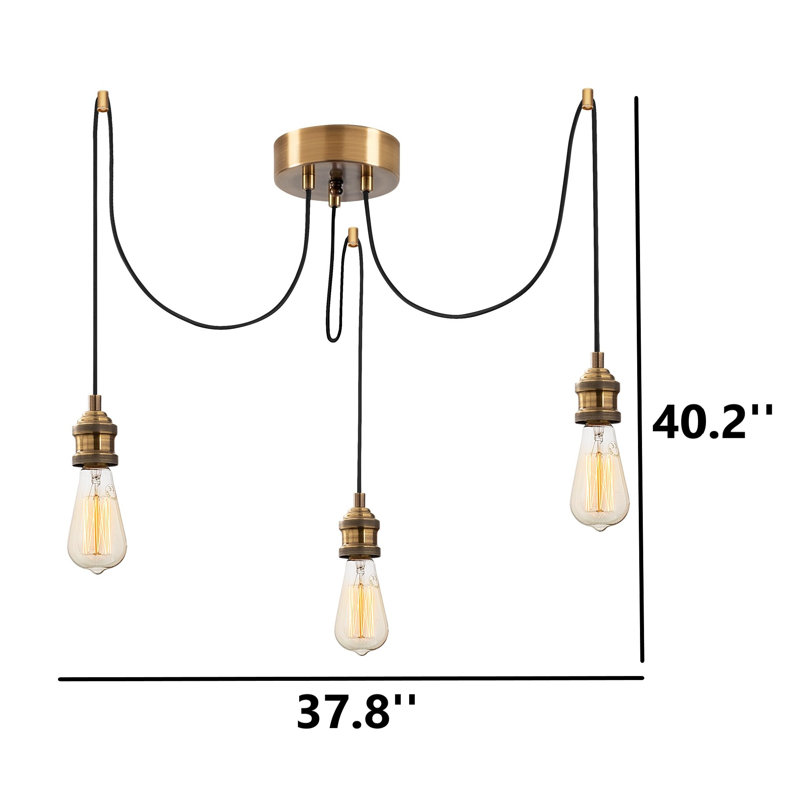 Lustre 3 lumières Zaydi