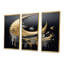 New Moon Rising Gold - ensemble de reproductions d'art murales géométriques-370874741-370874739