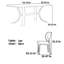 Table rectangulaire en bois massif de style Wabi-sabi-104765722