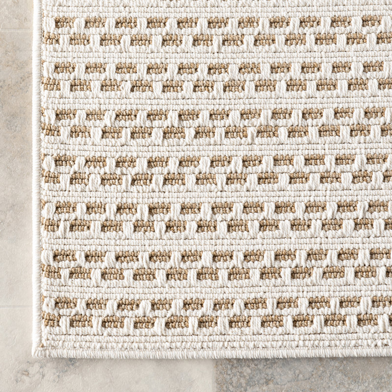 Havanah Geometric Indoor/Outdoor Area Rug, Rectangle 6'7" x 9'