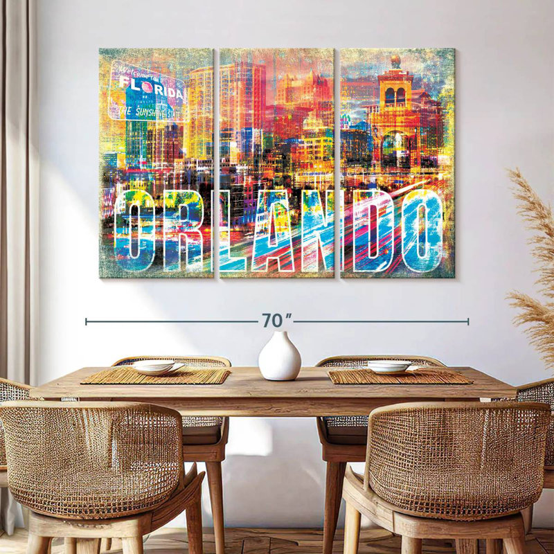 Nicci Orlando, paysage urbain grunge, H 42 po x l 65 po
