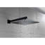 Pomme de douche murale 12 po, noir mat, laiton et acier inoxydable Sus304, salle de bain-120920819
