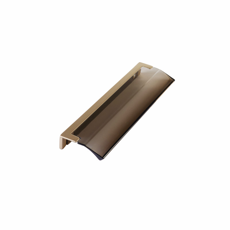 Positano Arch Pull, Signature Satin Brass/Brown